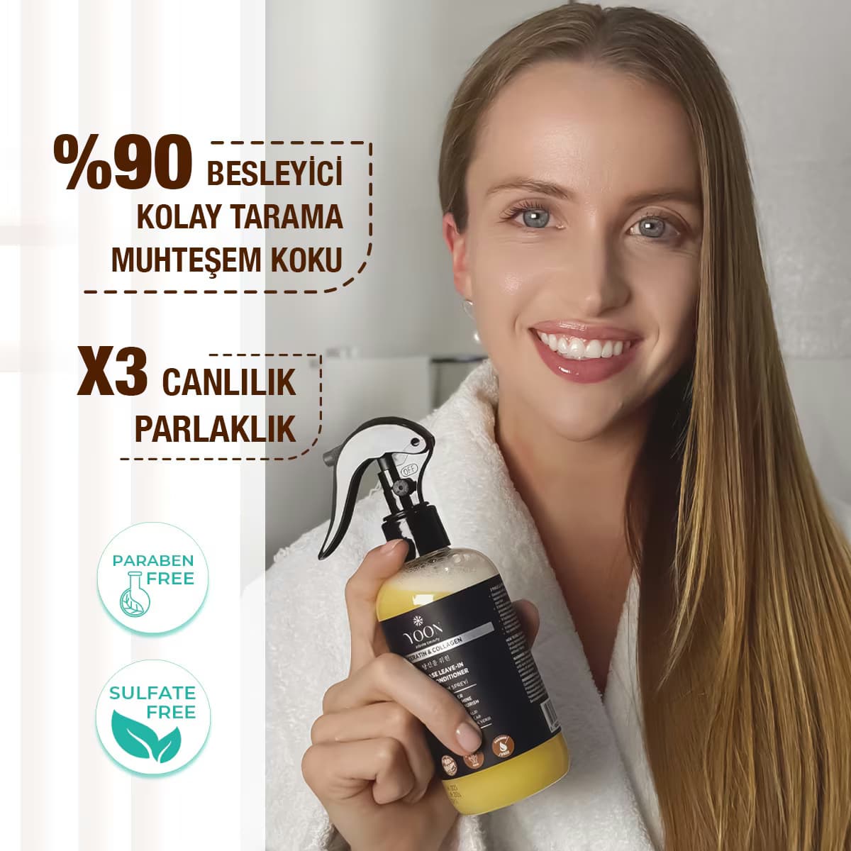 Yoon Keratin Saç Spreyi 250 ml 4