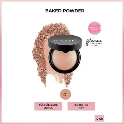 Note Baked Pudra 01 Stardust