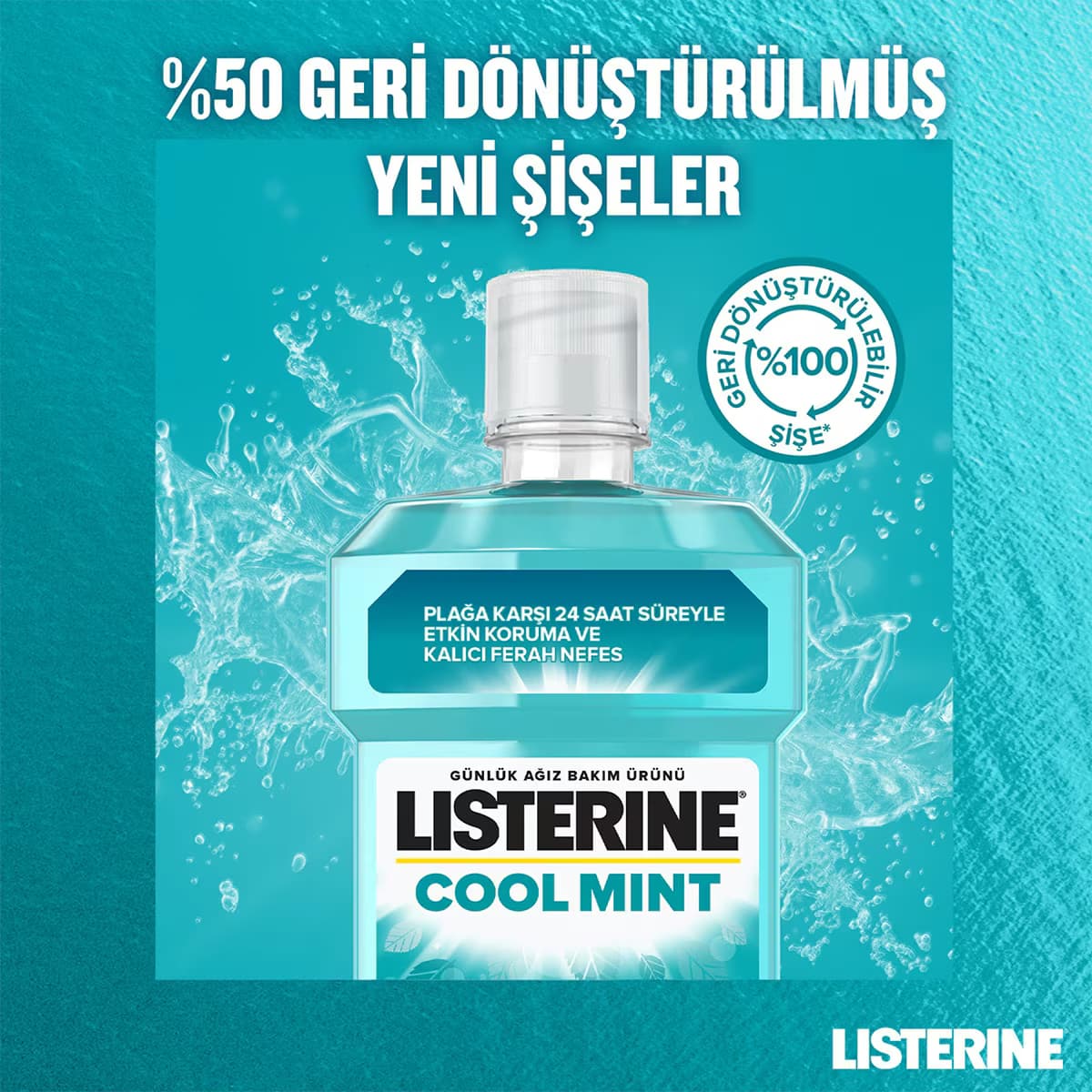Listerine Cool Mint Ağız Suyu 250 ml 4