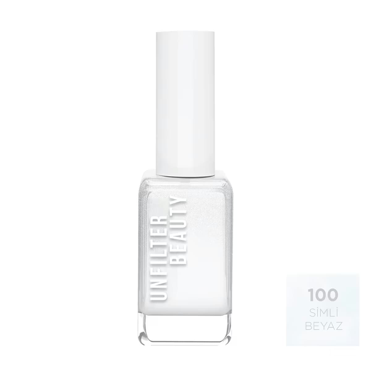 Unfilter Beauty Oje Simli Beyaz 100 4