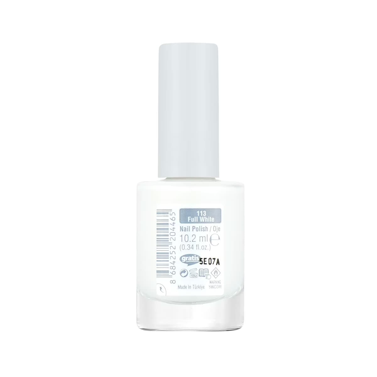 Beaulis Paint It Oje 113 Full White - Gratis 4