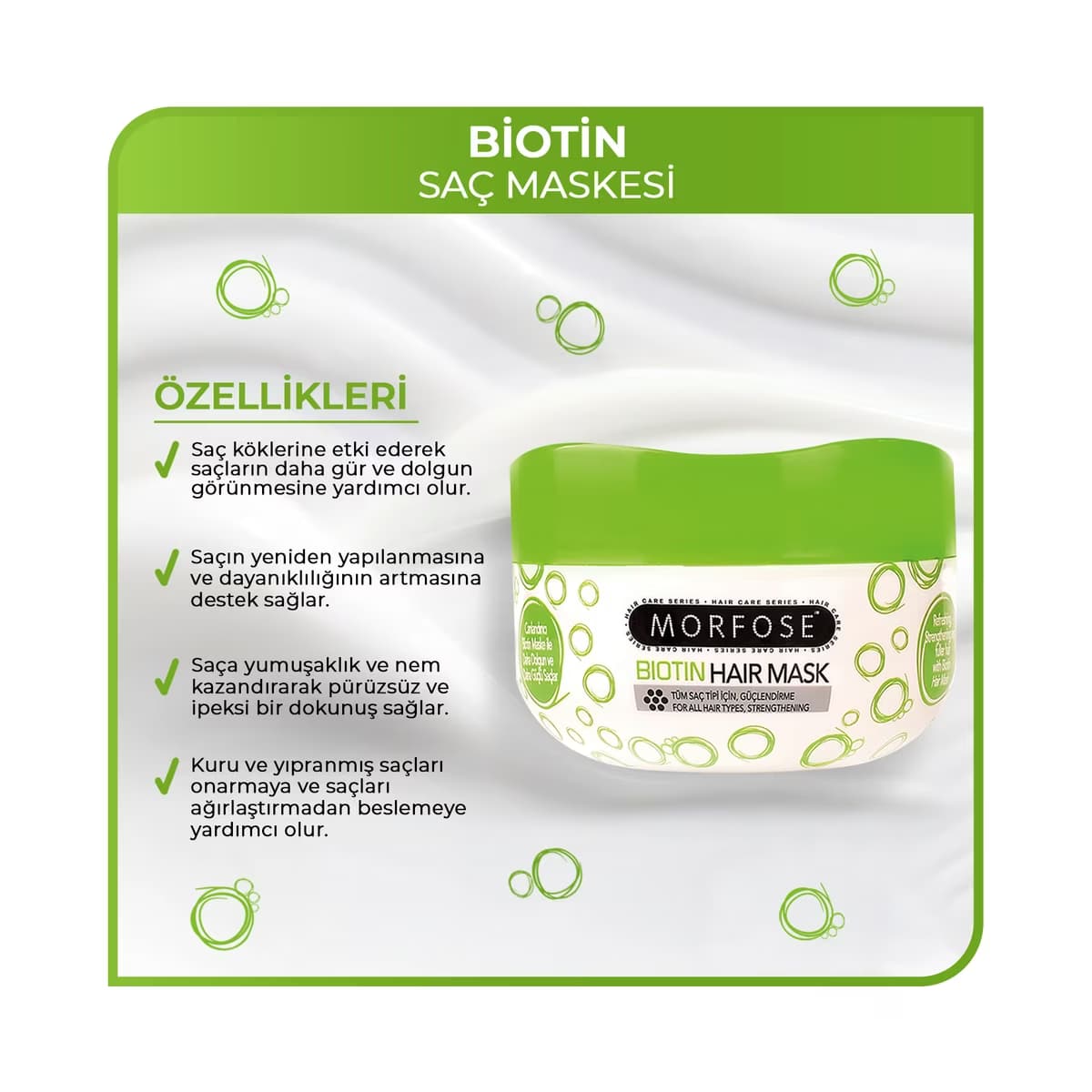 Morfose Biotin Saç Maskesi 250 ml - Gratis 3