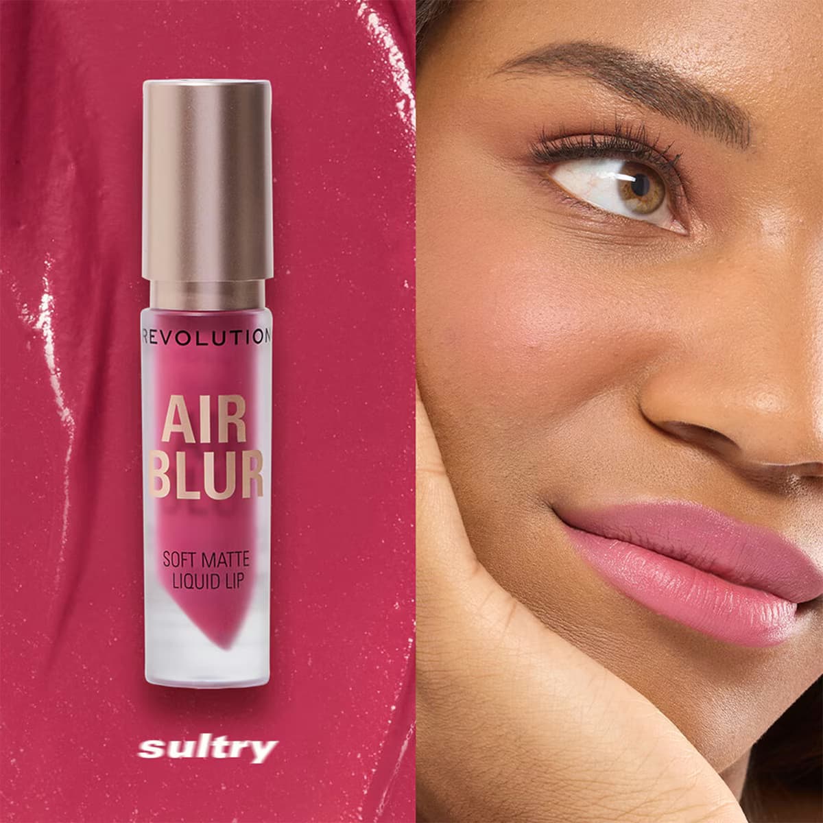 Revolution Air Blur Mat Likit Ruj Sultry 4