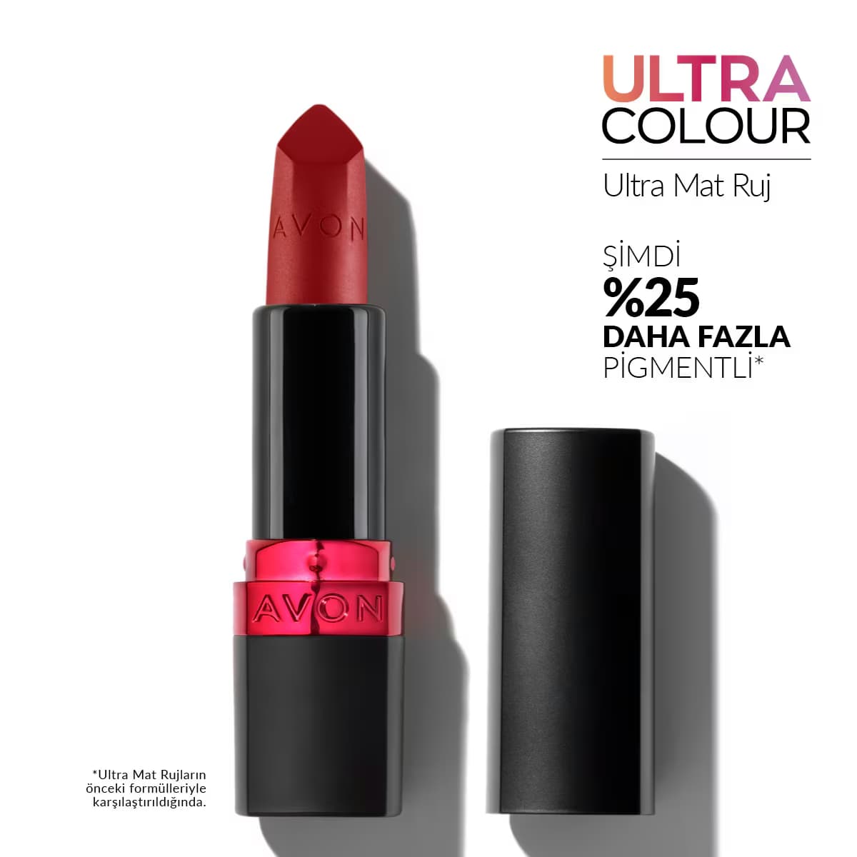 Avon Ultra Mat Ruj Red Supreme