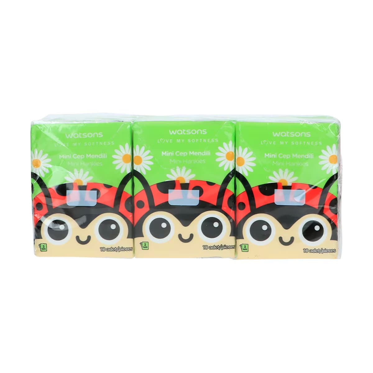 Watsons Hankies Mini Parrot 6 Adet Mendil 2