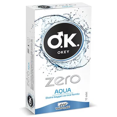 Okey Zero Aqua Prezervatif 10'lu - Gratis