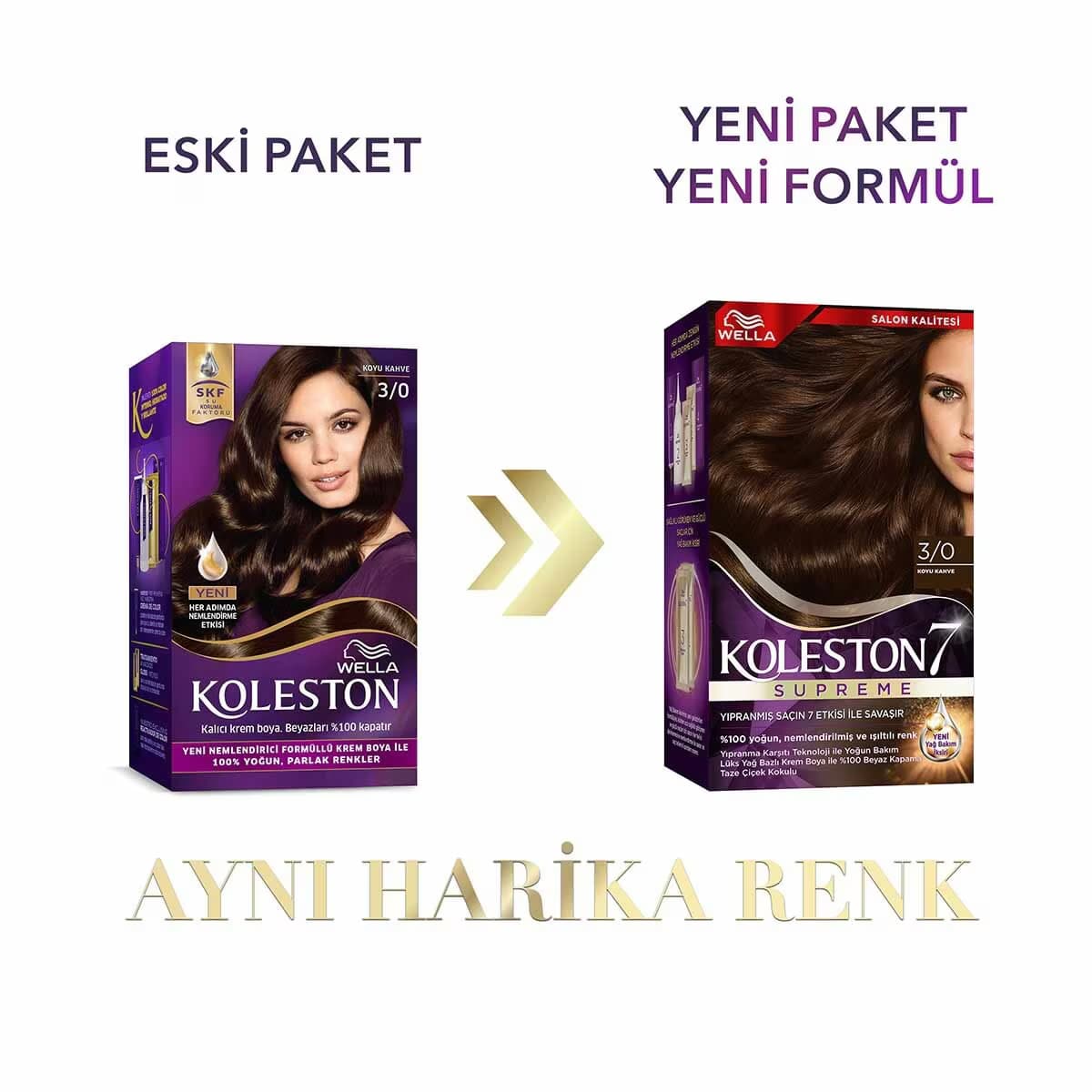 Wella Koleston Kit Saç Boyası Koyu Kahve 3/0 3