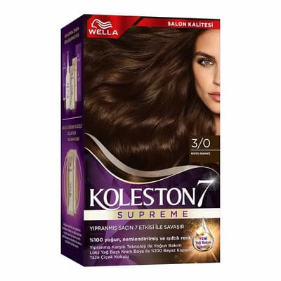 Wella Koleston Kit Saç Boyası Koyu Kahve 3/0