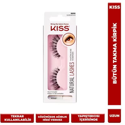 Kiss Bütün Takma Kirpik Uzun Gorgeous