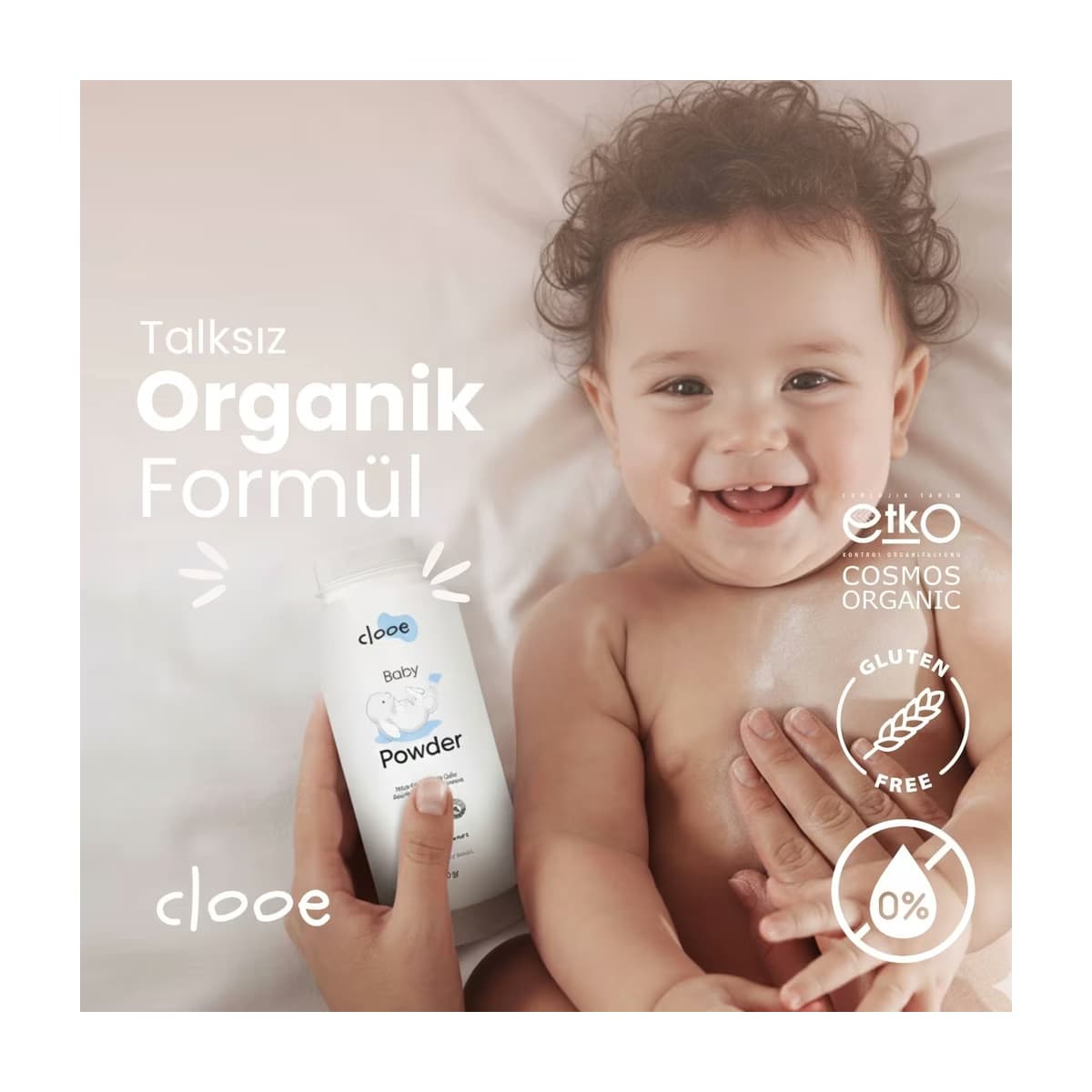Clooe Organik Bebek Pudrası 200 gr - Gratis 3