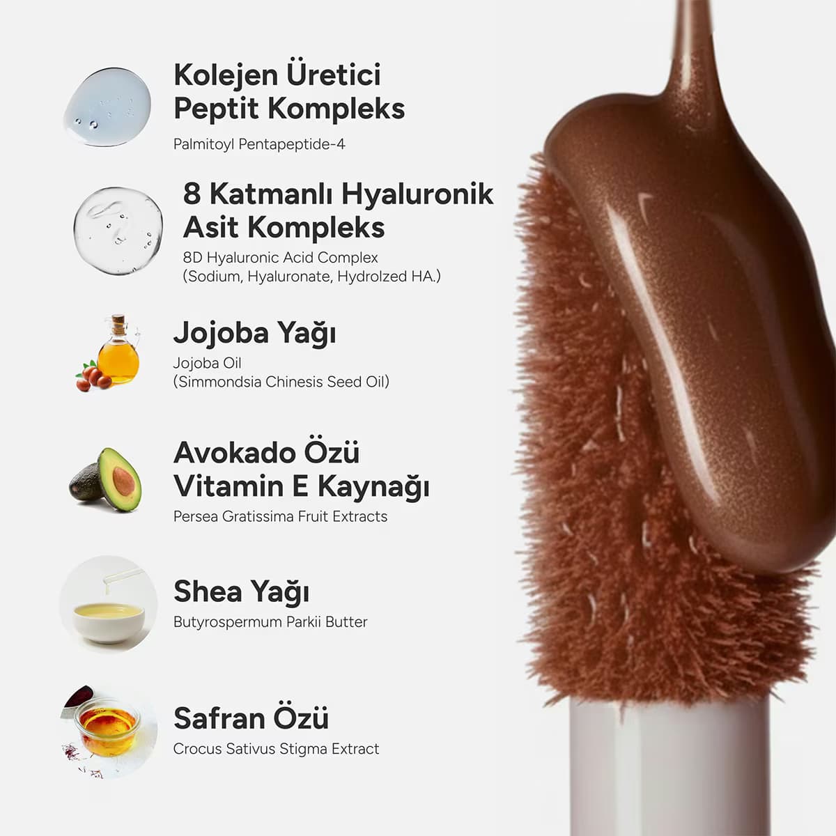 La Faé Lip Peptide Gloss Espresso Shine 2
