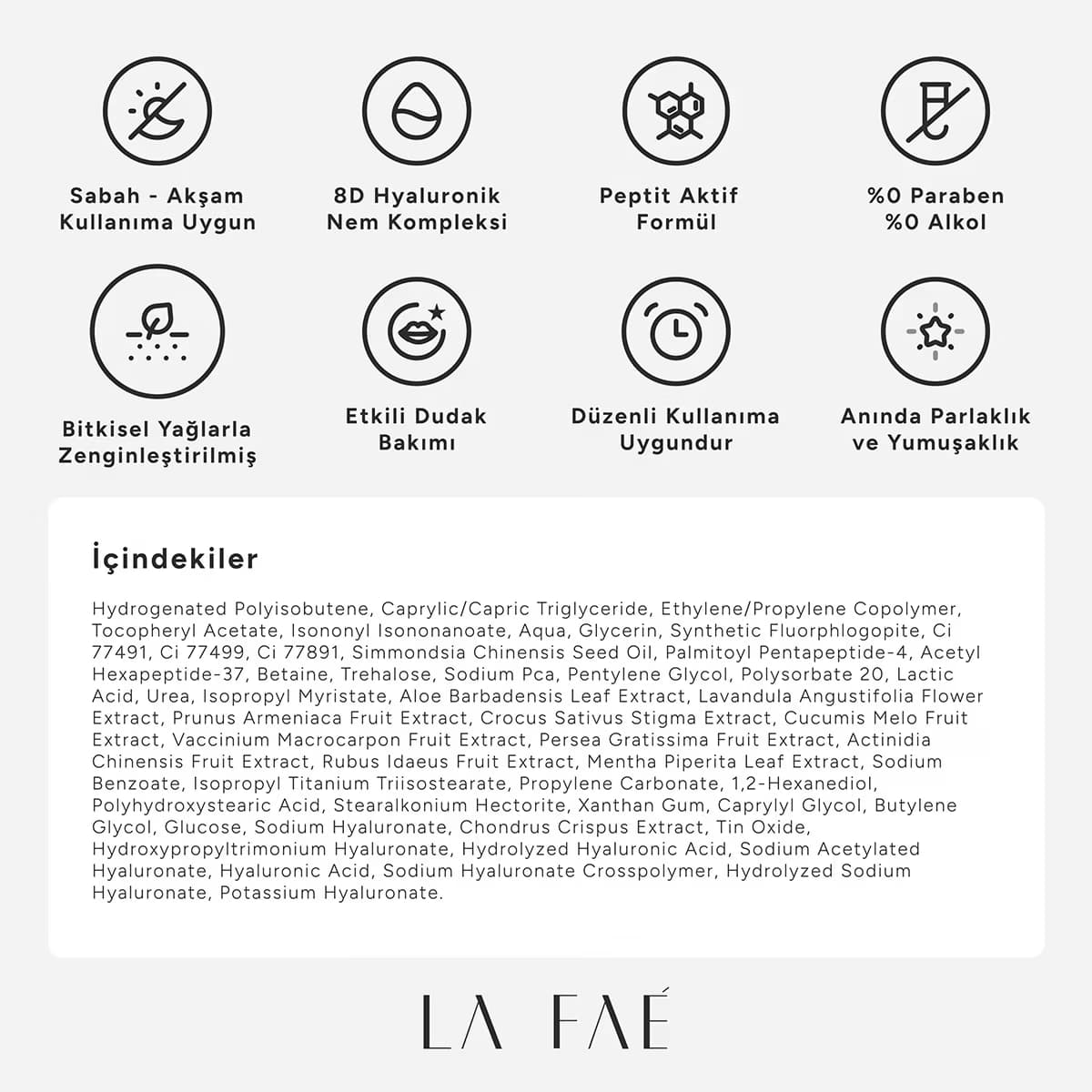 La Faé Lip Peptide Gloss Espresso Shine 5
