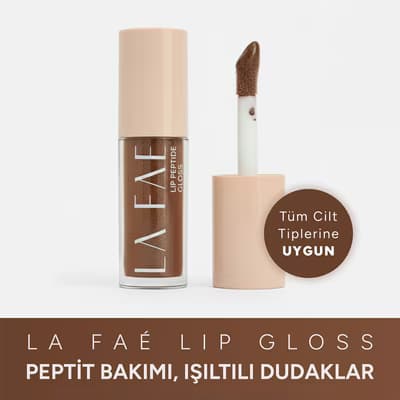 La Faé Lip Peptide Gloss Espresso Shine