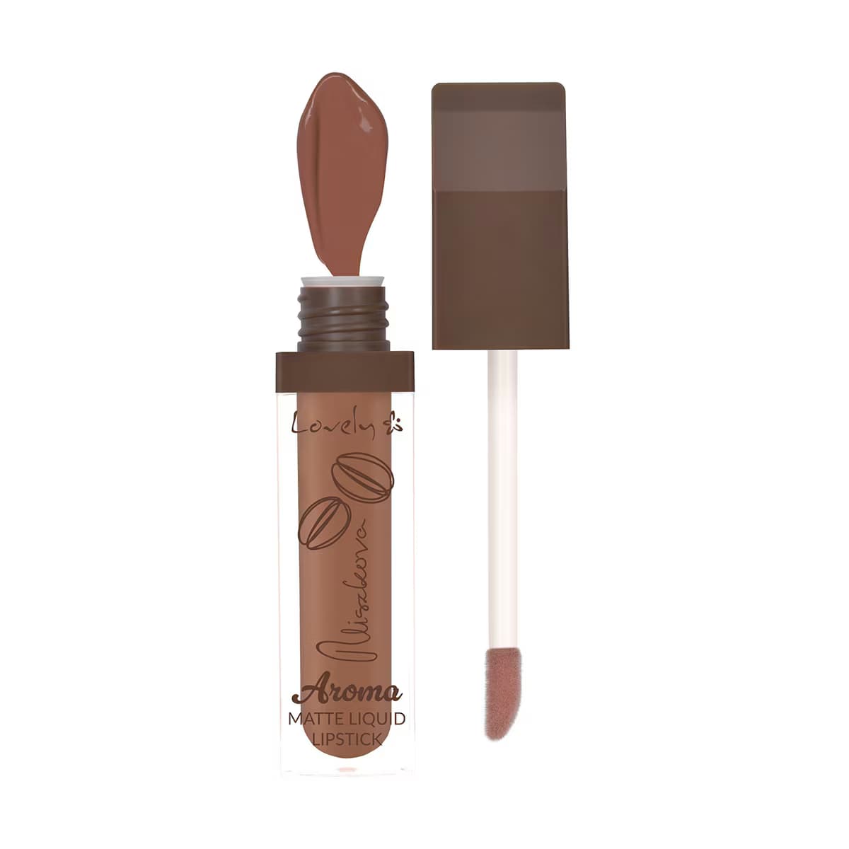 Lovely Aroma Mat Likit Lipstick 03 2