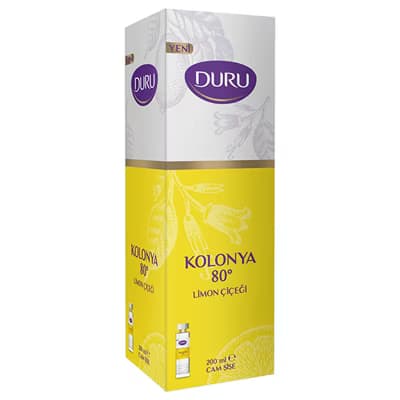 Duru Limon Kolonya 200 ml (Cam Şişe) - Gratis