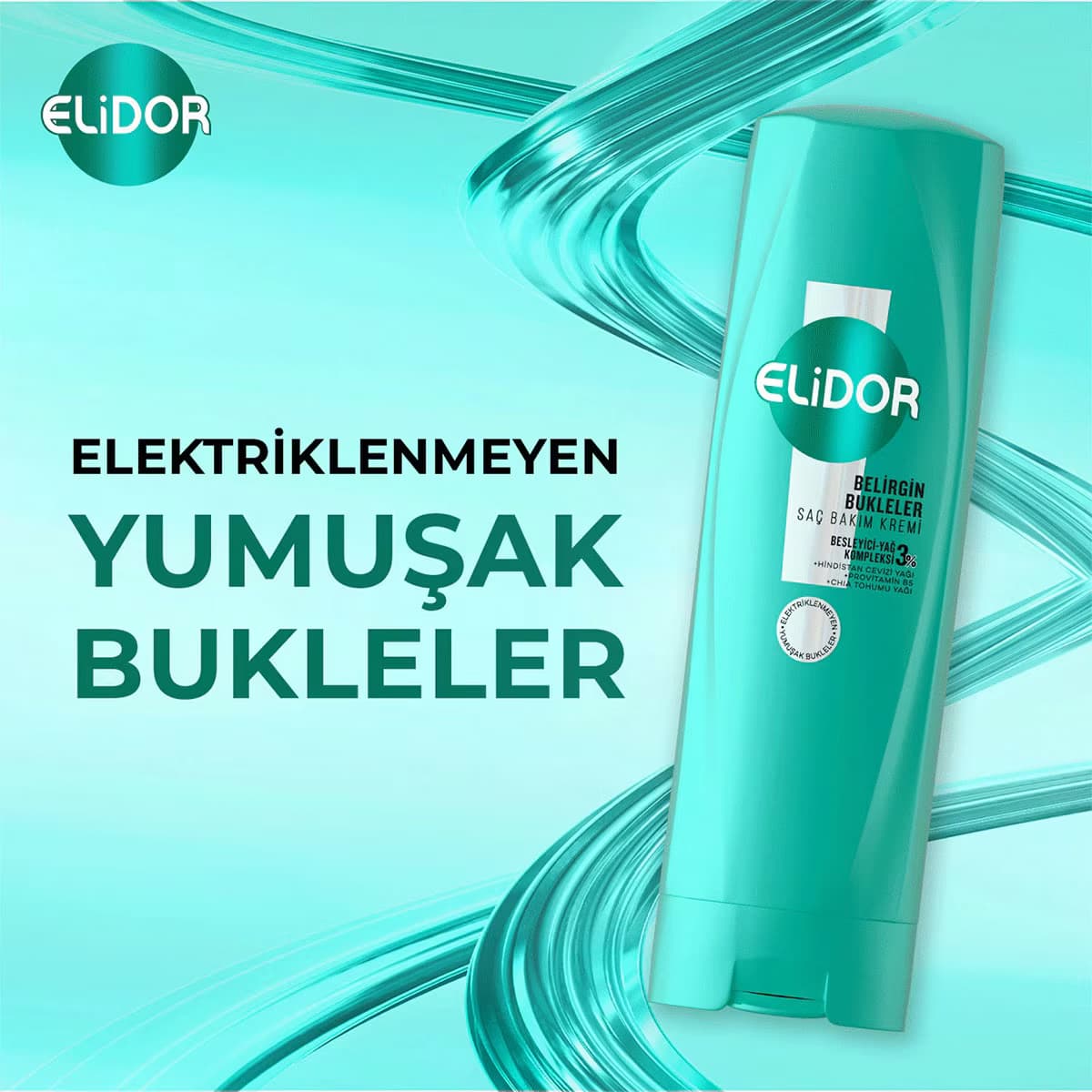 Elidor Saç Kremi Belirgin Bukleler 350 ml 3