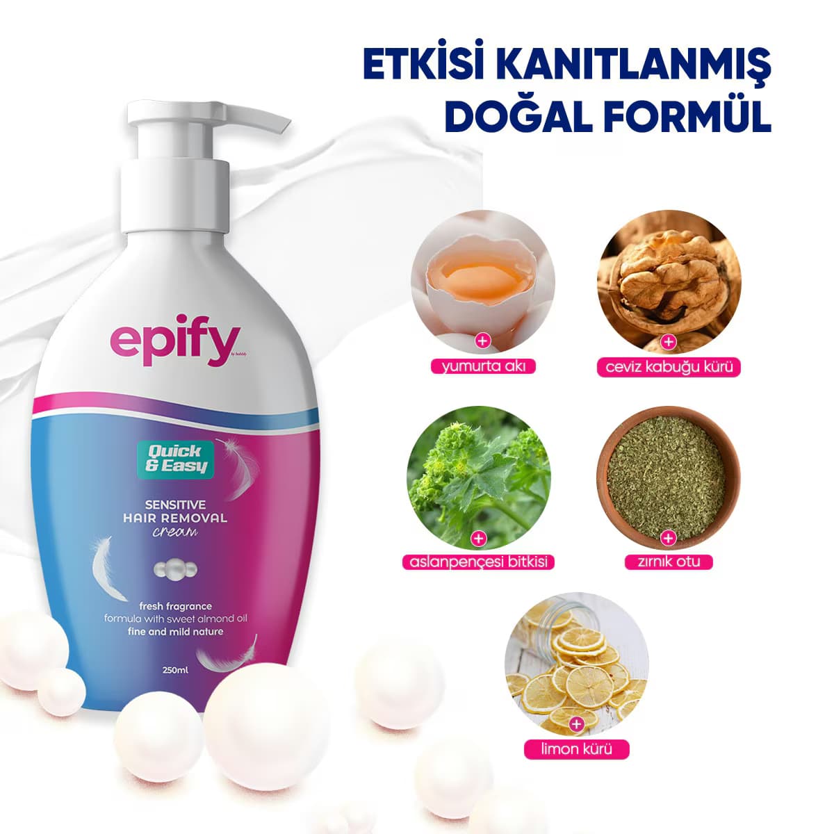 Epify Tüy Dökücü Jel Krem 250 ml 2