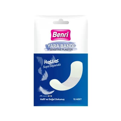 Benri Hassas Yara Bandı 15 Adet - Gratis
