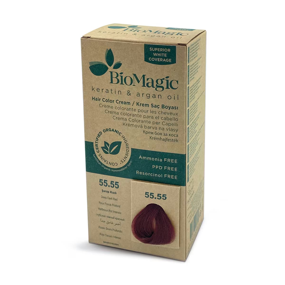 Biomagic Saç Boyası Şarap Kızılı No: 55.55