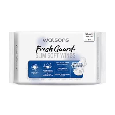 Watsons Fresh Guard+ Slim Soft Gece 8'li