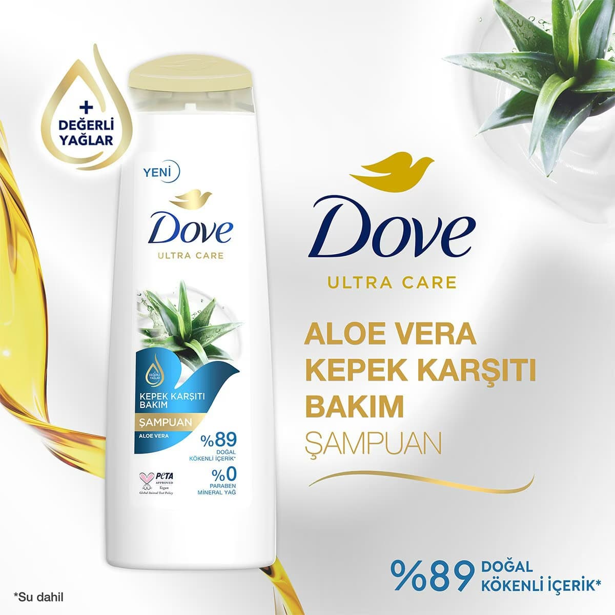 Dove Şampuan Aloe Vera 400 ml 3