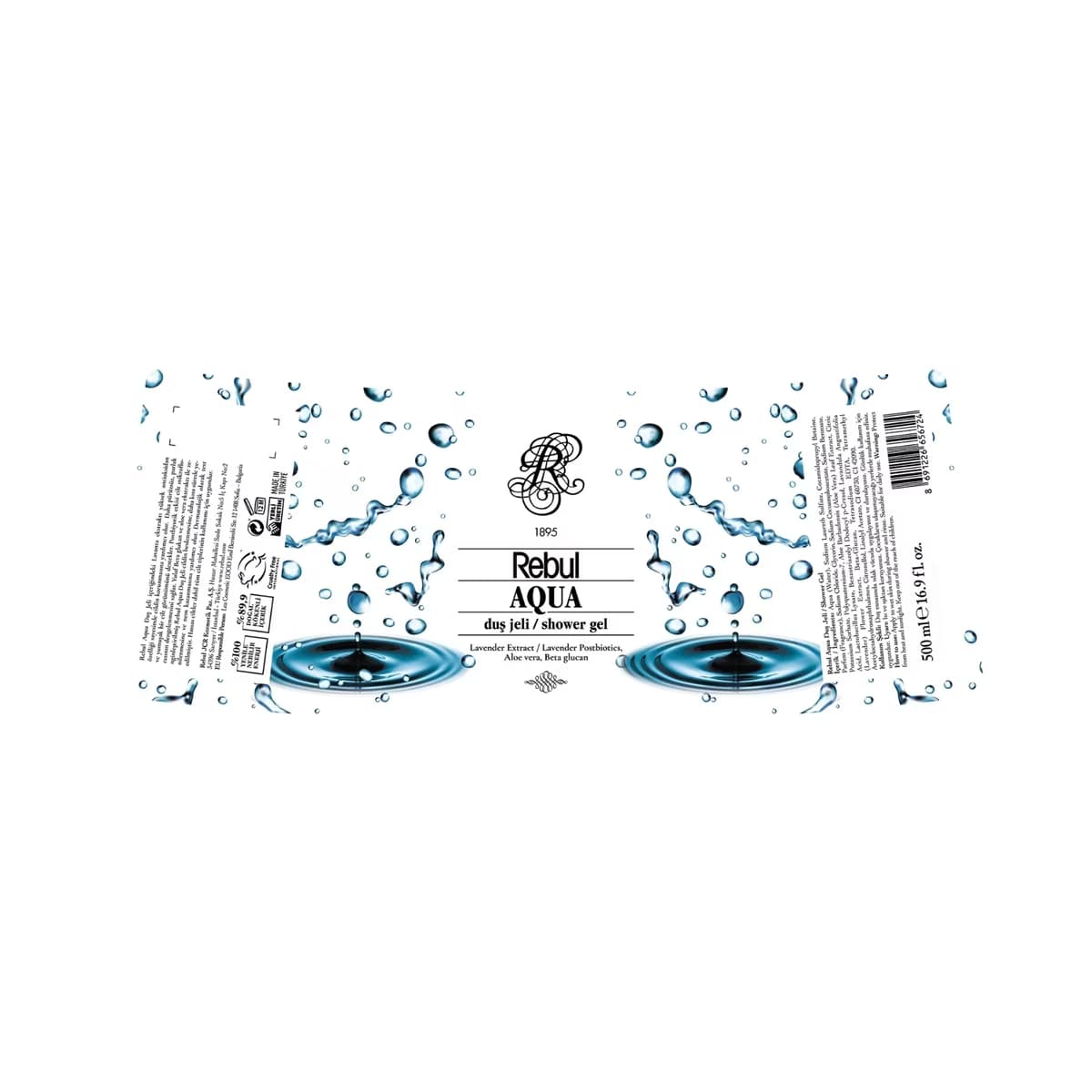 Rebul Duş Jeli Aqua 500 ml - Gratis 2
