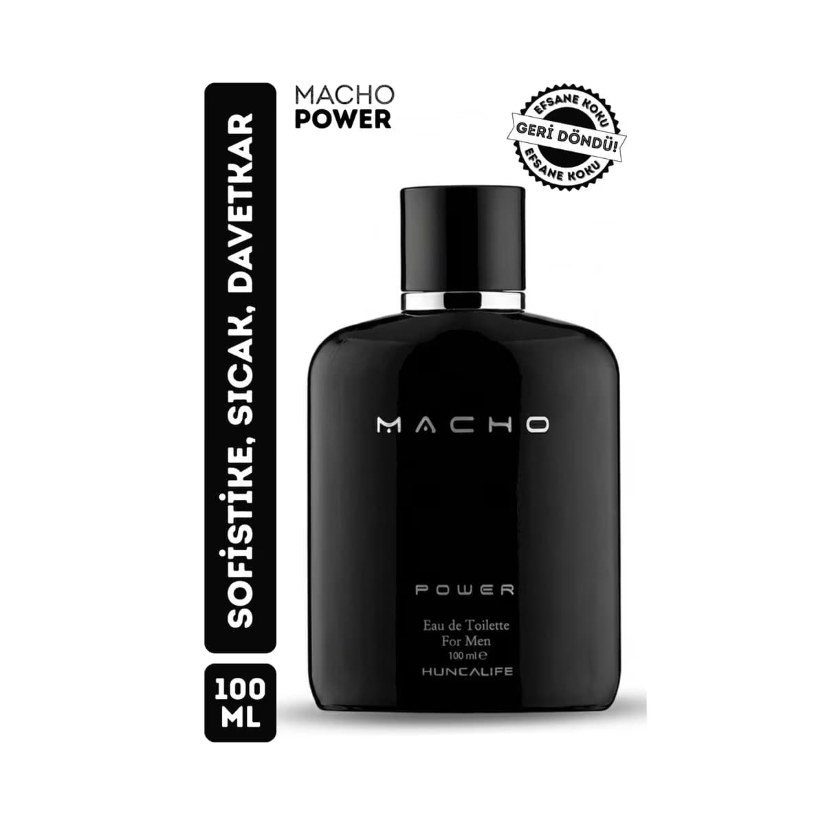 Macho EDT Erkek Parfüm Power 100 ml - Gratis