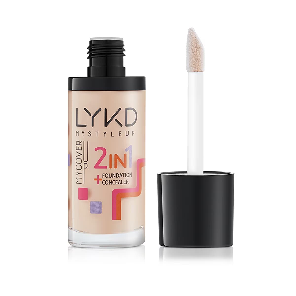 LYKD 2 in 1 Fondöten 136 Warm Sand - Gratis 3