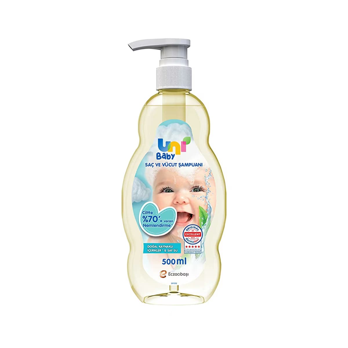 Uni Baby Saç ve Vücut Şampuan 500 ml - Gratis 2