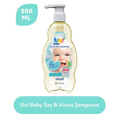 Uni Baby Saç ve Vücut Şampuan 500 ml - Gratis