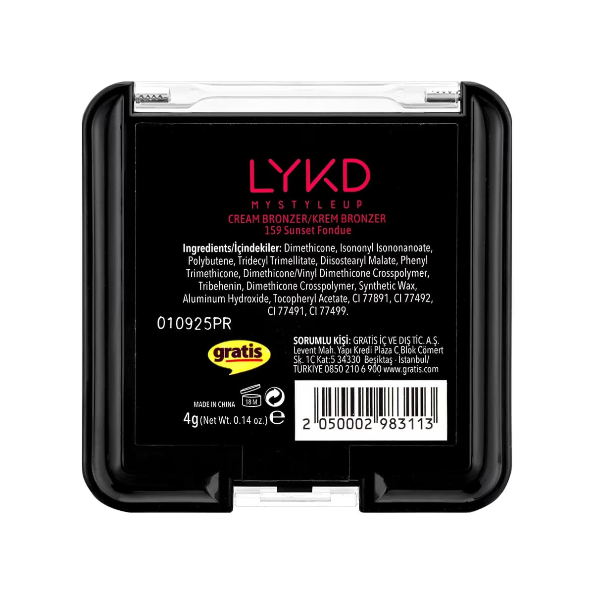 LYKD Krem Bronzer 159 Sunset Fondue - Gratis 4