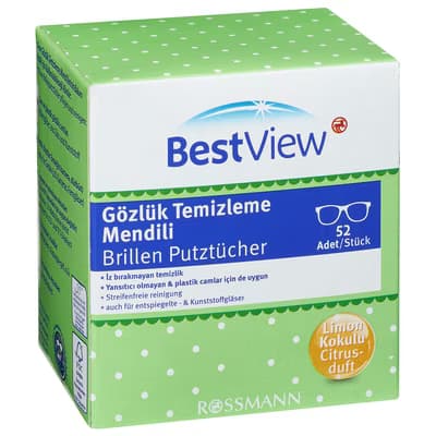Best View Gözlük Temizleme Mendili 52 adet