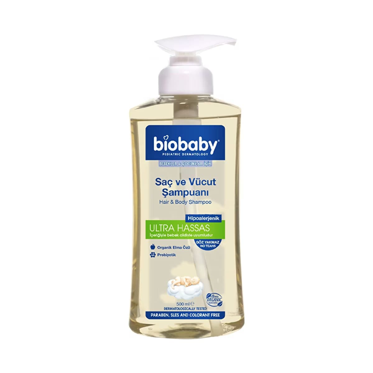 Biobaby Saç ve Vücut Şampuanı 500 ml - Gratis