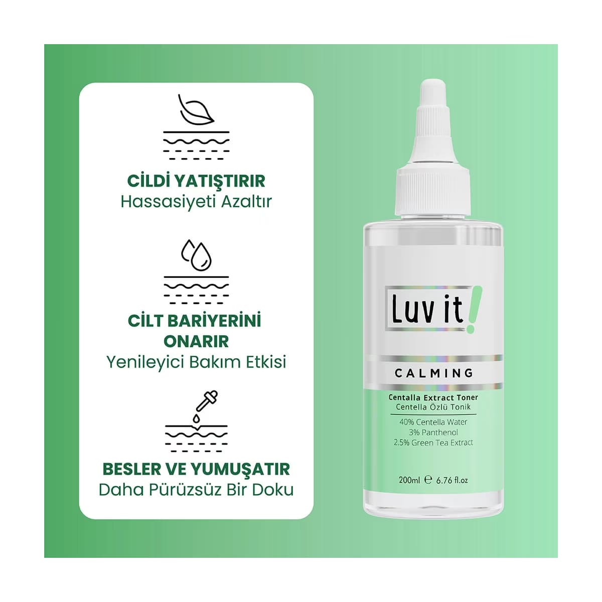 Luv it! Centella Özlü Tonik 200 ml - Gratis 2