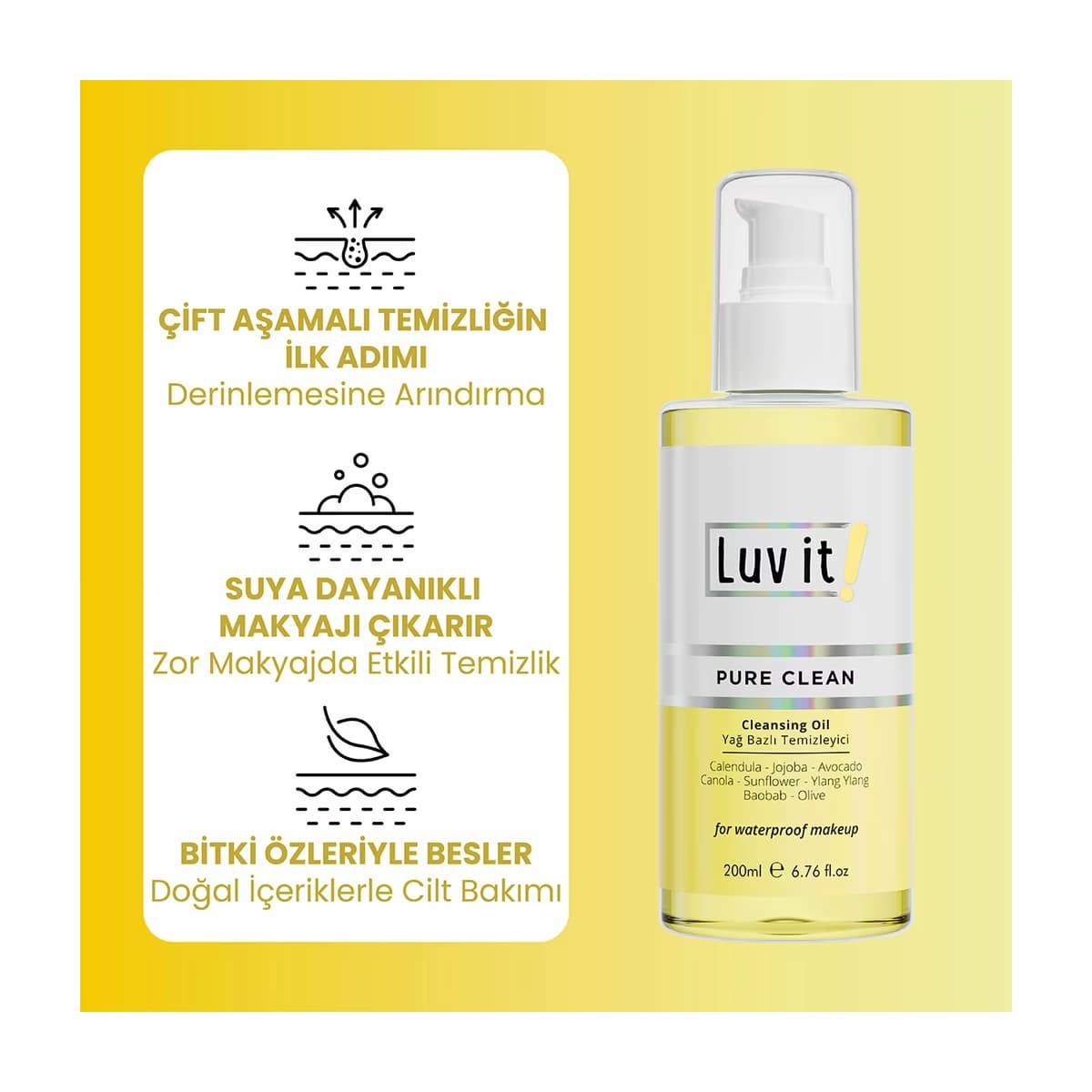Luv it! Yağ Bazlı Temizleyici 200 ml - Gratis 2