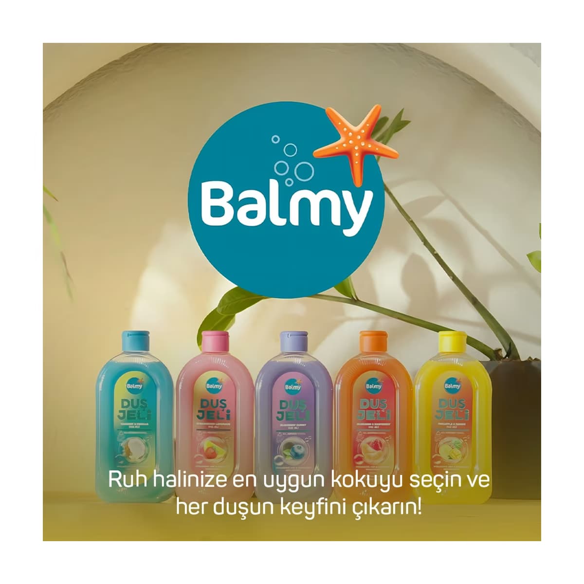 Balmy Duş Jeli Mango Ananas 450 ml - Gratis 5