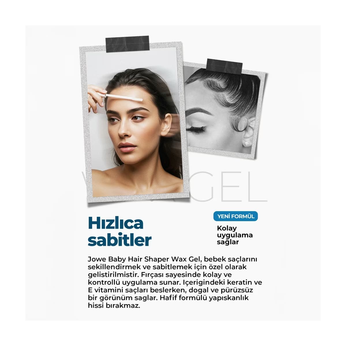 Jowe Bebek Saçı Şekillendirici Wax - Gratis 3