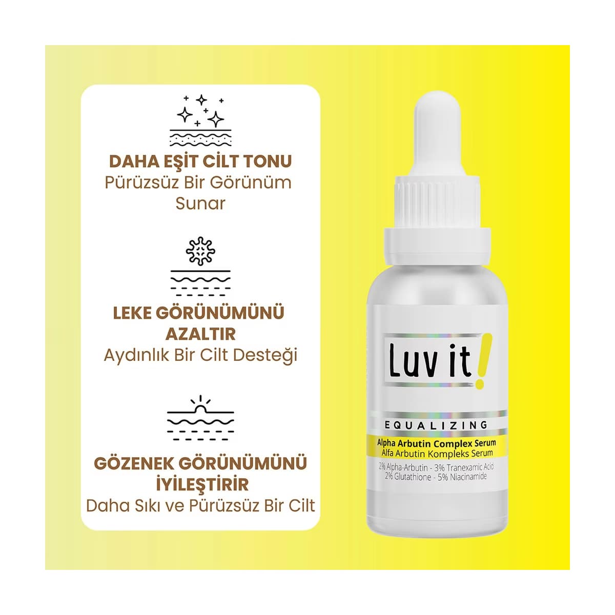 Luv it! Alpha Arbutin Serum 30 ml - Gratis 2