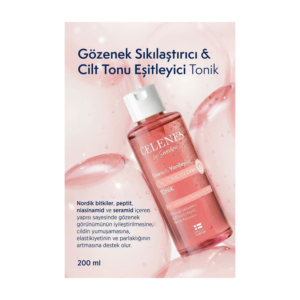 Celenes Somon DNA Yüz Toniği 200 ml - Gratis 2