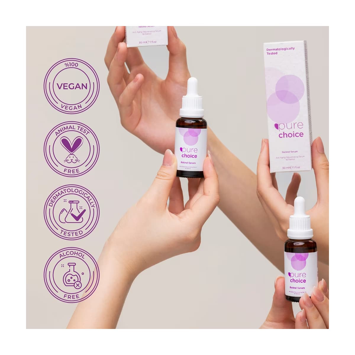 Pure Choice Retinol Serum 30 ml - Gratis 3