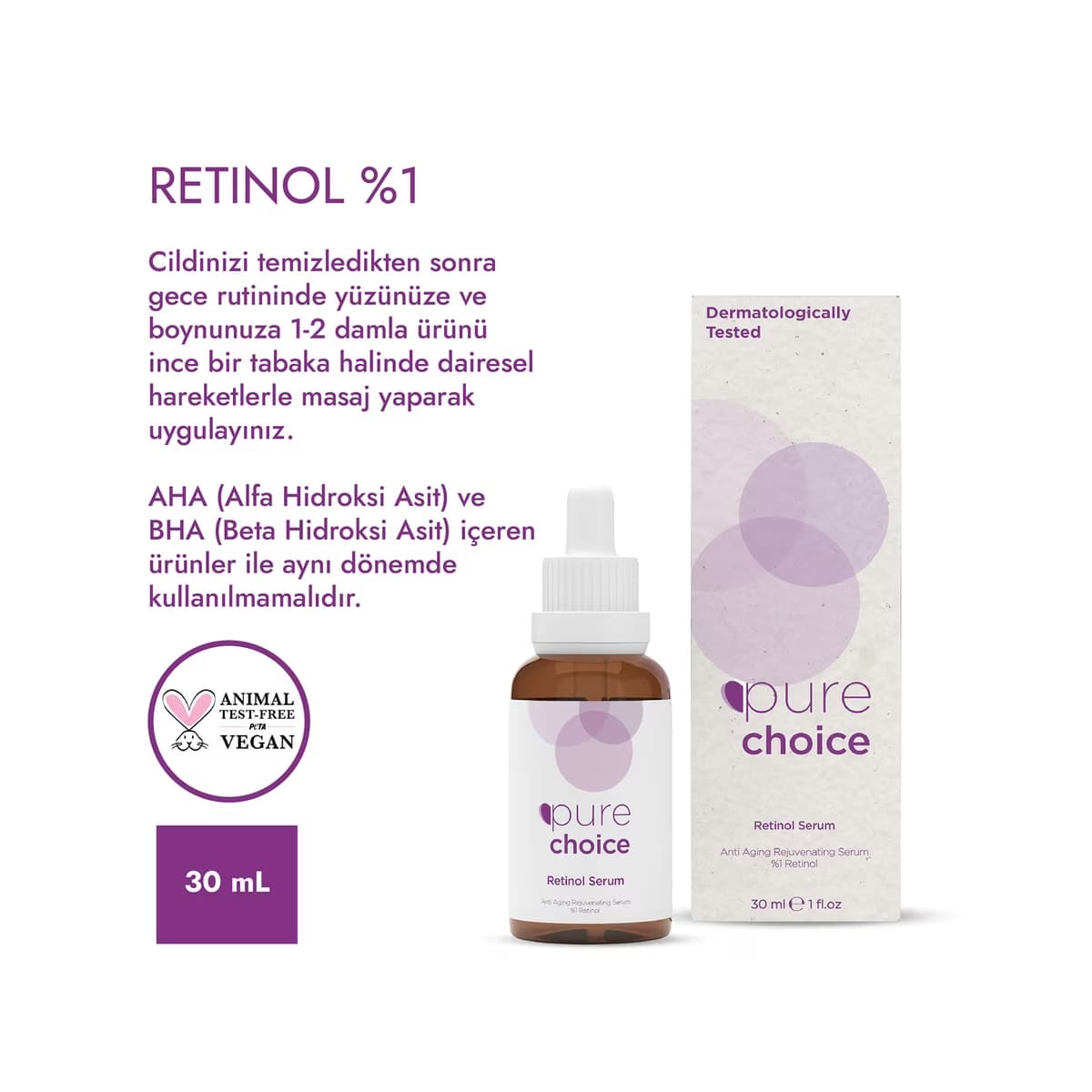 Pure Choice Retinol Serum 30 ml - Gratis 4