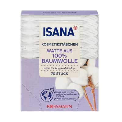Isana Kozmetik Temizleme Çubuğu 70 adet