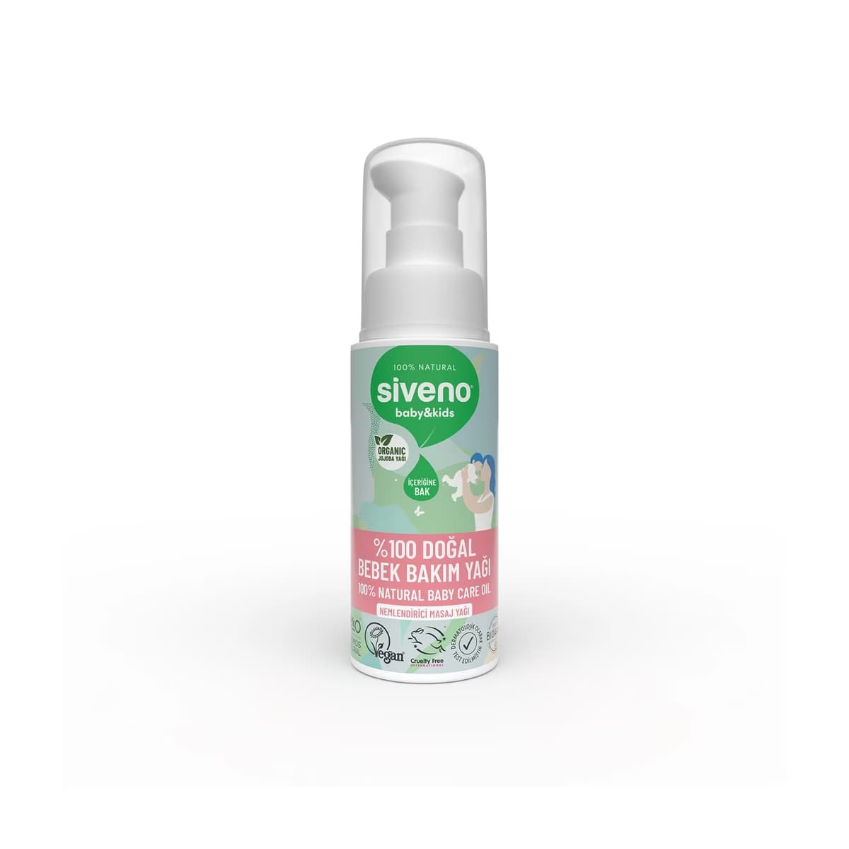 Siveno %100 Doğal Bebek Bakım Yağı 50 ml - Gratis
