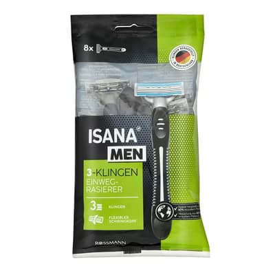 Isana Men Tıraş Bıçağı 3 Bıçaklı 8 adet