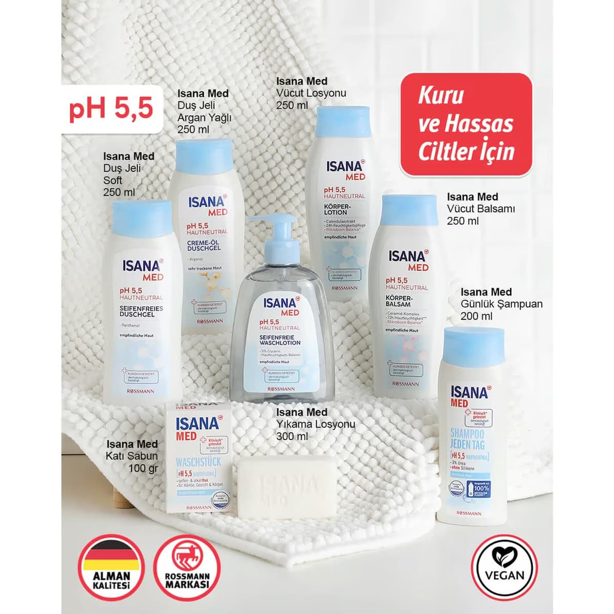 Isana MED Duş Jeli Argan Yağlı 250 ml 2