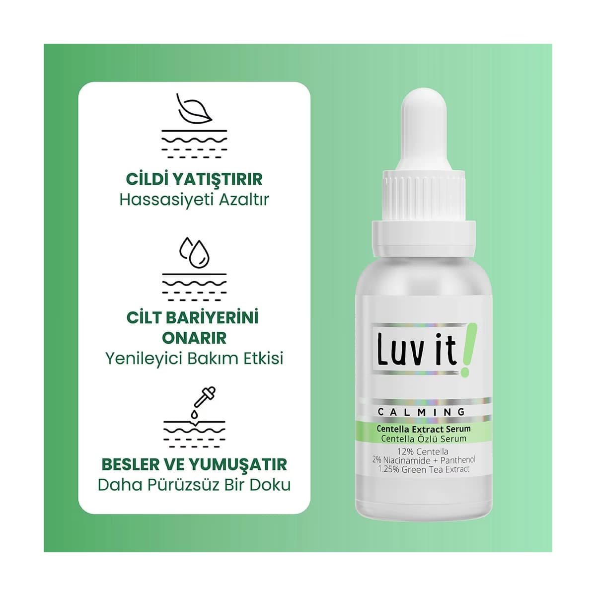 Luv it! Centella Özlü Serum 30 ml - Gratis 2