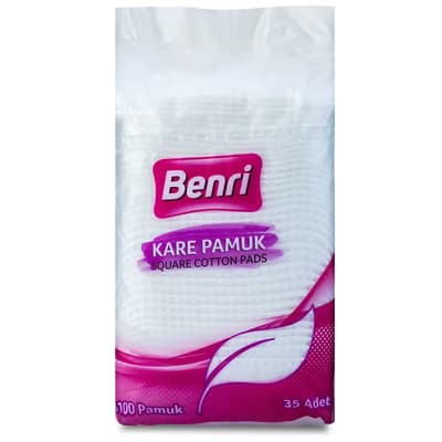 Benri Kare Pamuk 35 Adet - Gratis