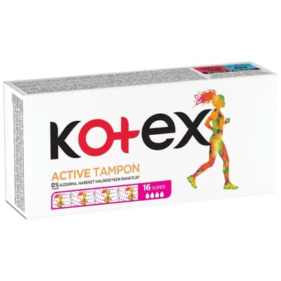 Kotex Active Tampon Süper 16’lı - Gratis