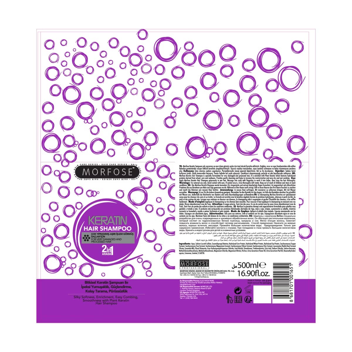 Morfose Keratin Saç Şampuanı 500 ml - Gratis 5