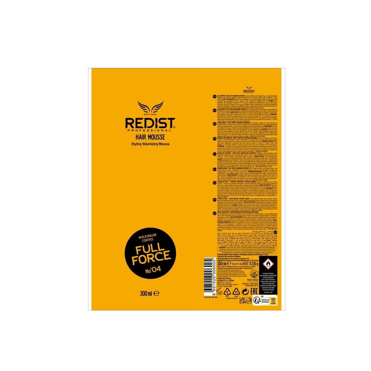 Redist Full Force Saç Köpüğü 300 ml - Gratis 3